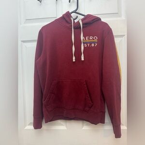 Aeropostale Maroon Mens Hoodie Size Medium